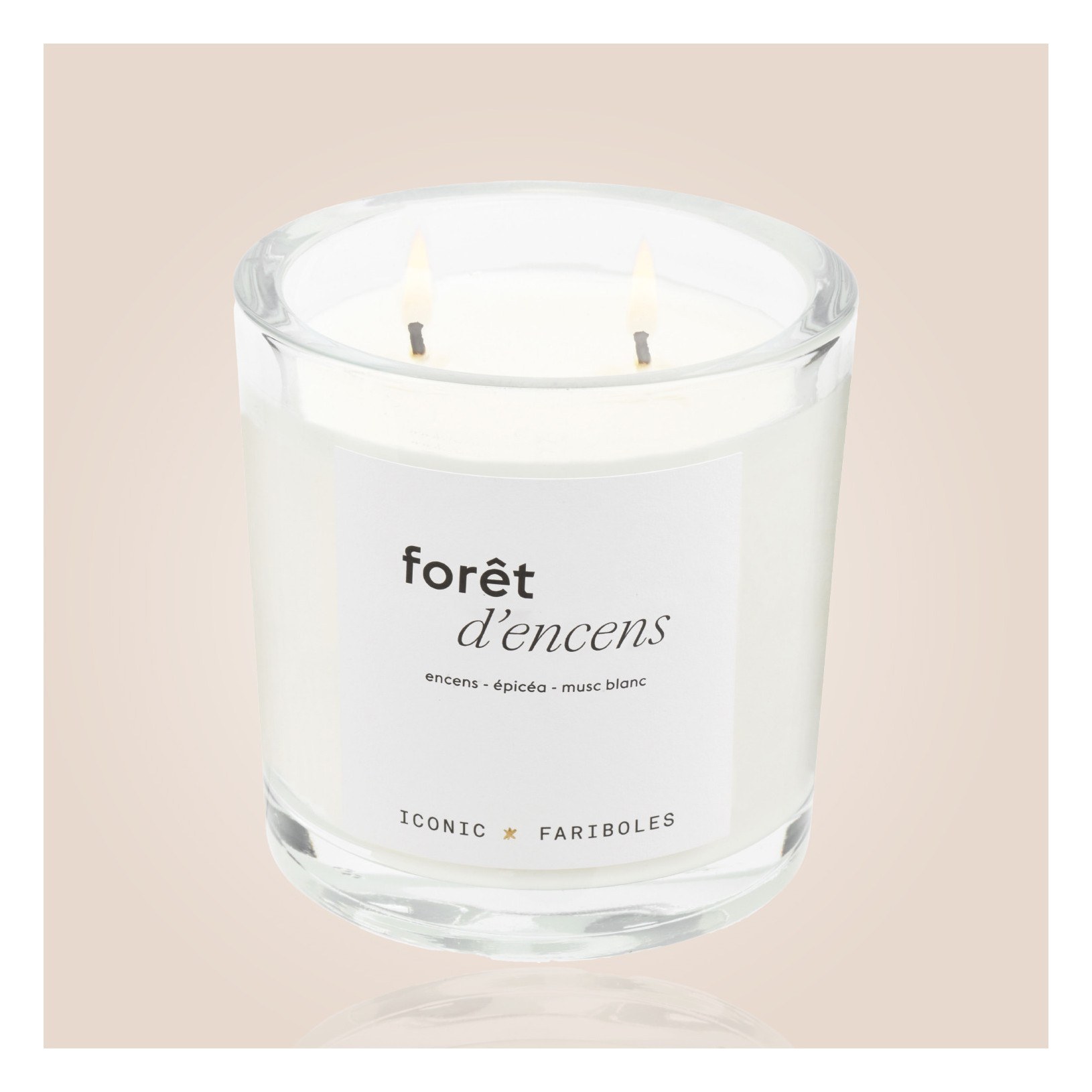 Bougie Iconic FARIBOLES - Forêt d'Encens  320g