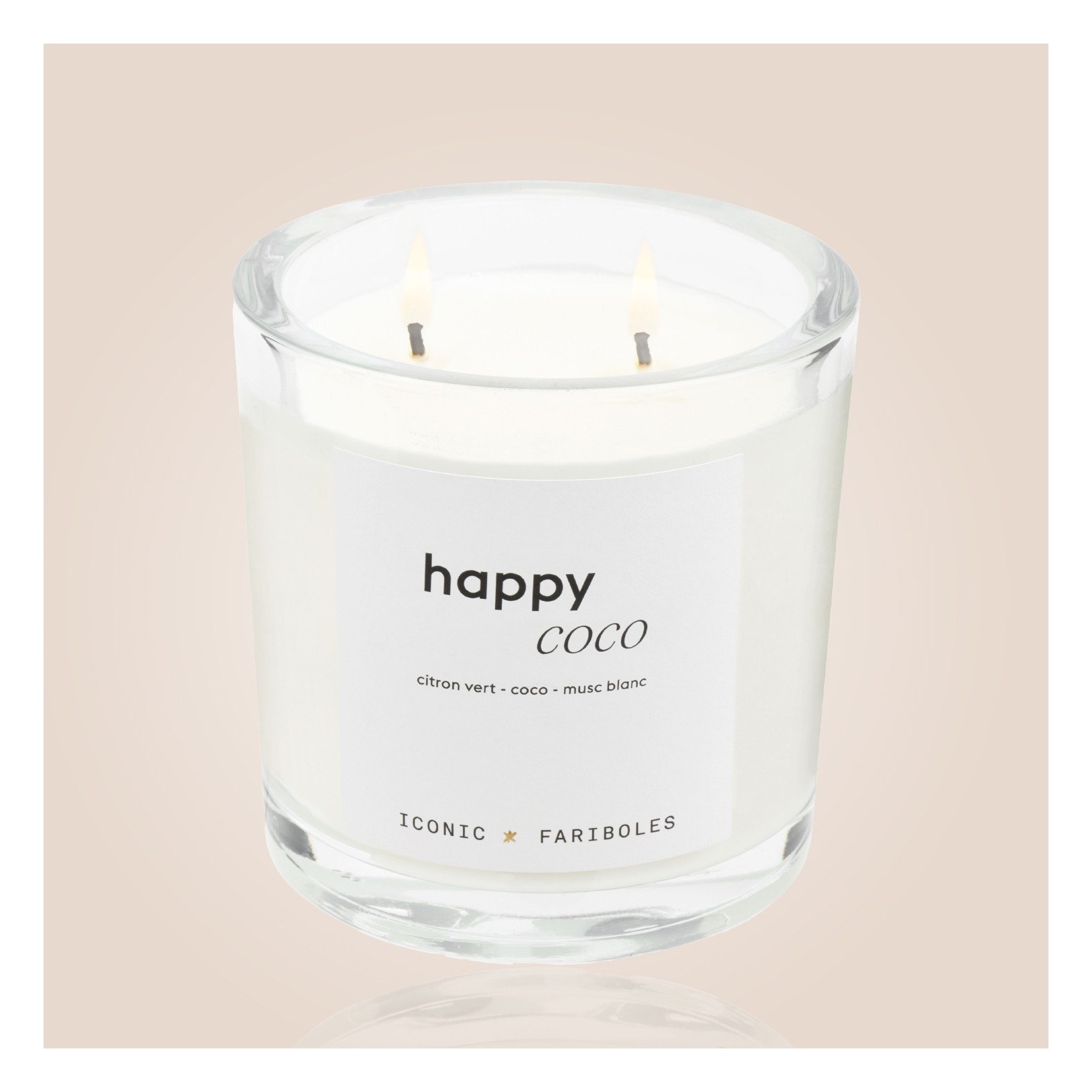Bougie Iconic FARIBOLES - Happy Coco  320g