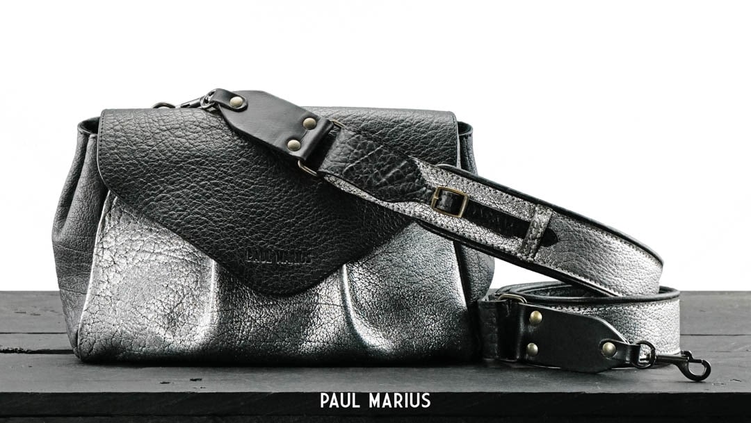 Sac - Paul Marius - Suzon M - Argenté/noir