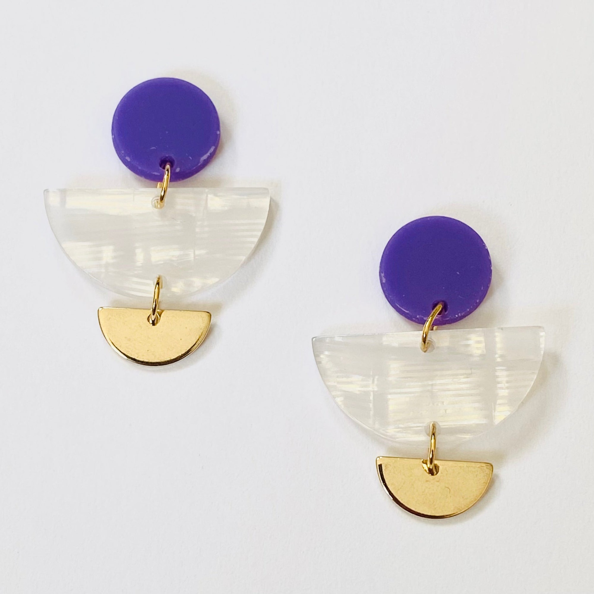 Boucles d’oreilles plaqué or - NAO - BOO1506
