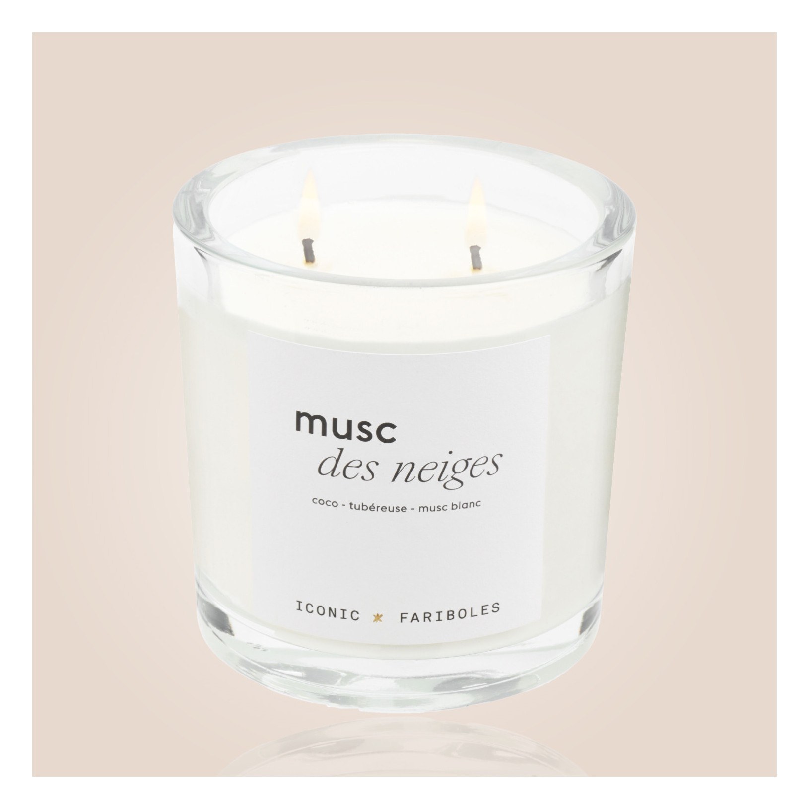 Bougie Iconic FARIBOLES - Musc des neiges 320g