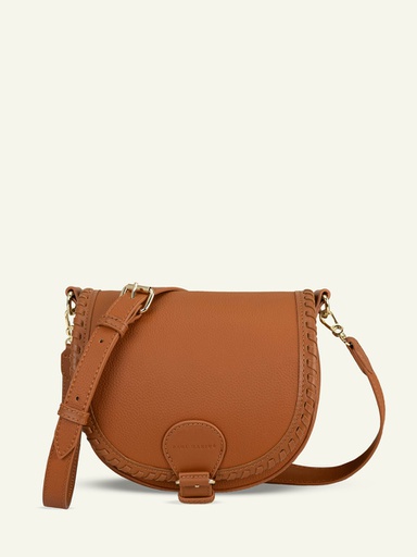 Petit sac bandoulière cuir marron femme - Paul Marius - LeBobo - Naturel