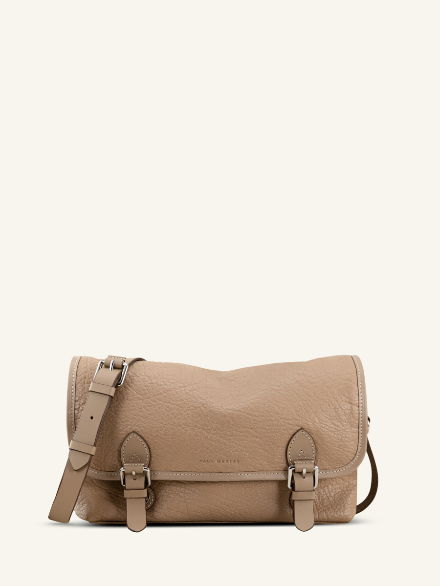 Sac bandoulière en cuir femme - Paul Marius - Loulou - Taupe