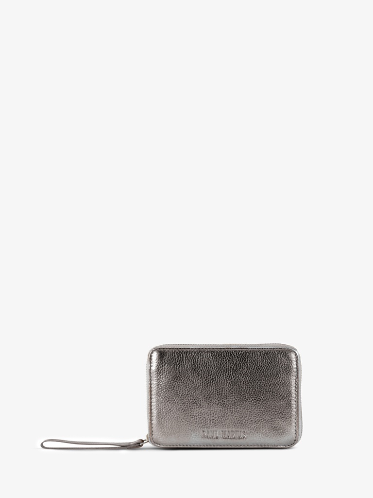 Portefeuille cuir femme - Paul Marius - LePortefeuille Alice - Acier