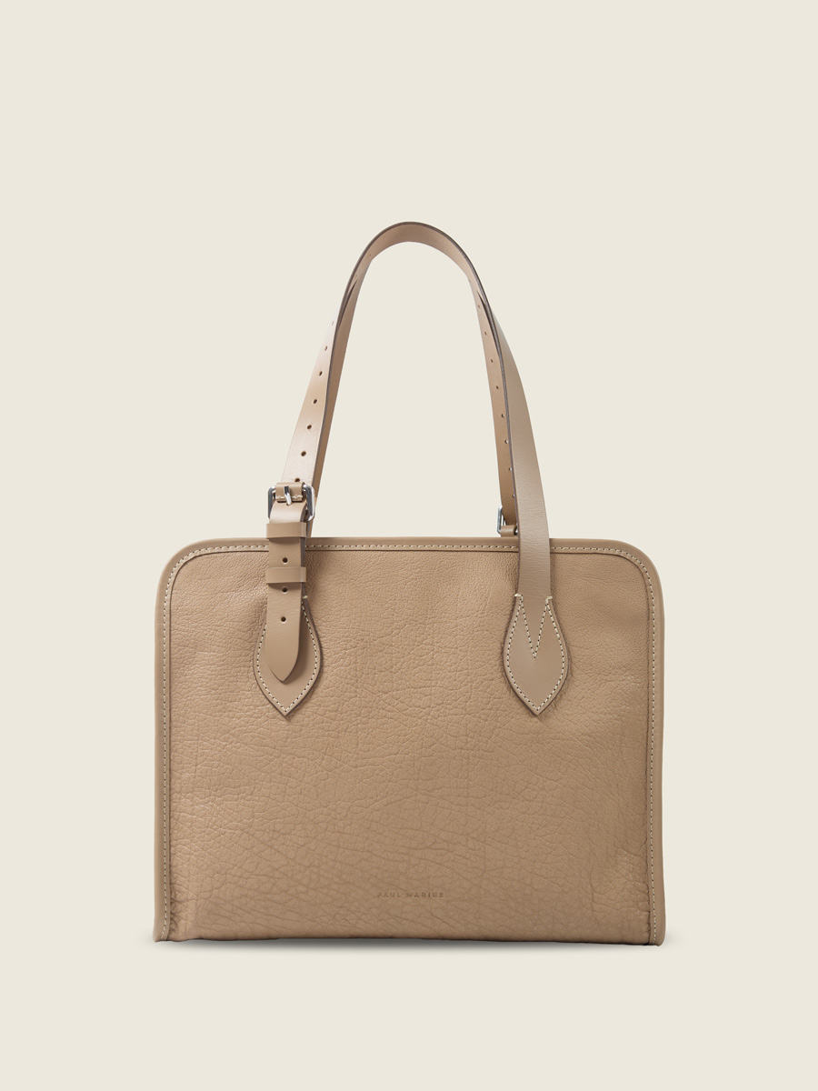 Sac cabas en cuir femme - Paul Marius - LeCabas - Taupe