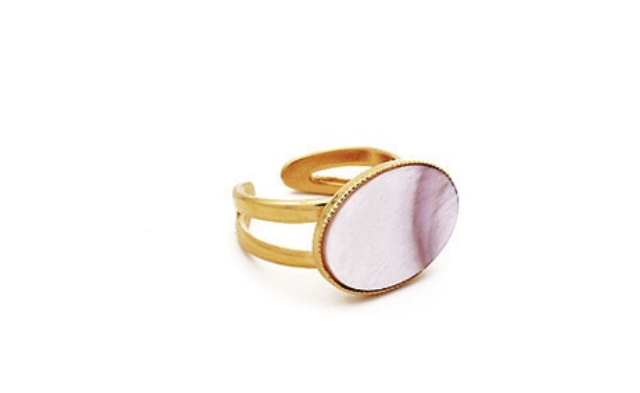 Bague - By Sidonie - Or - Agathe - Nacre rose