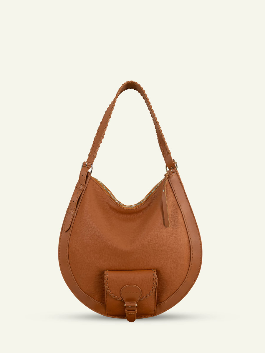 Sac cuir hobo xl noir femme - Paul Marius - LeHobo - Naturel