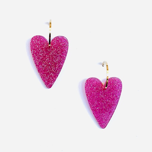 Boucles Lucette Rose