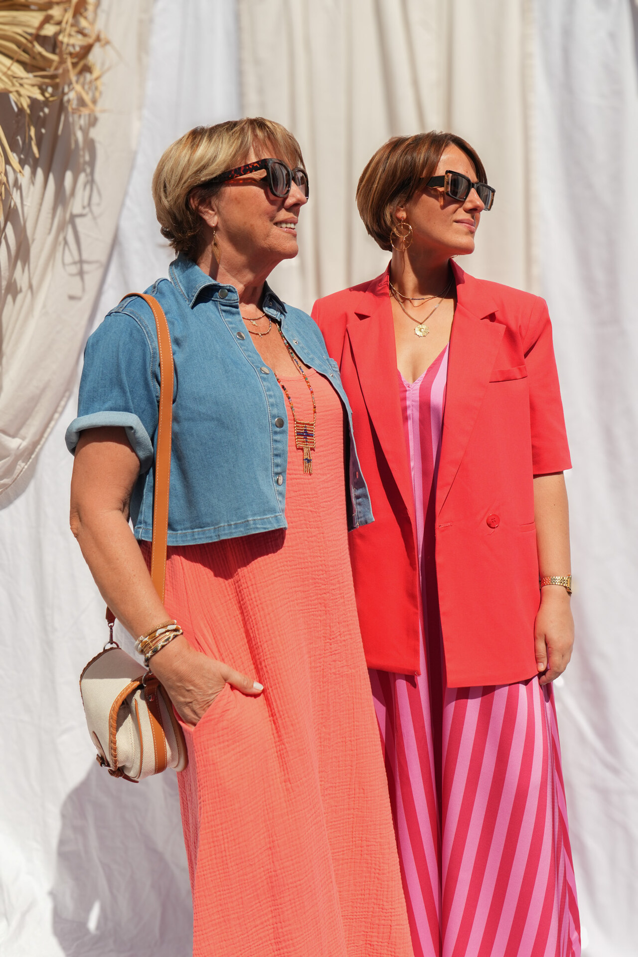 Blazer à manches courtes - Corail