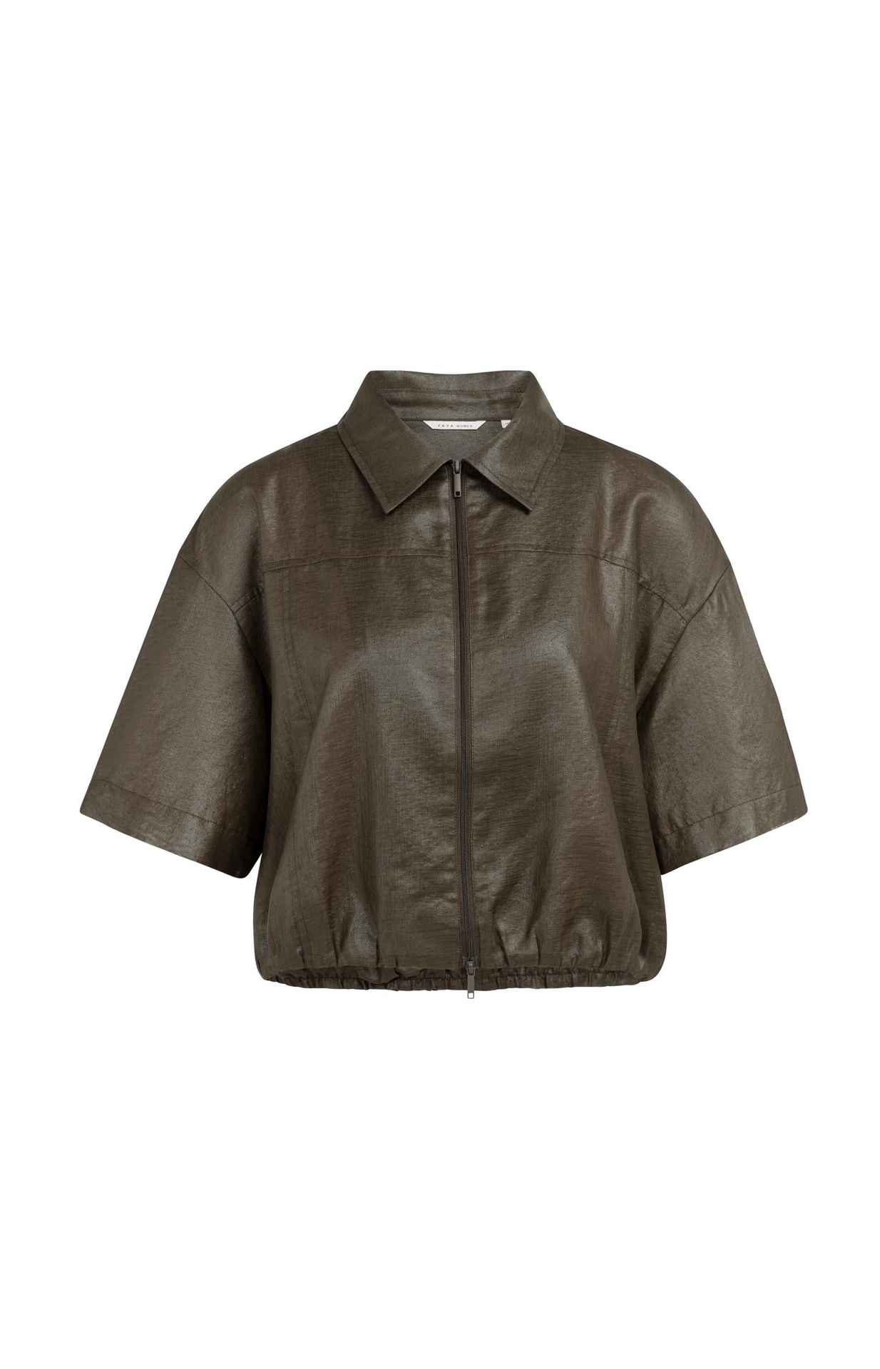Veste chemise, effet enduit - YAYA - Delicioso Brown