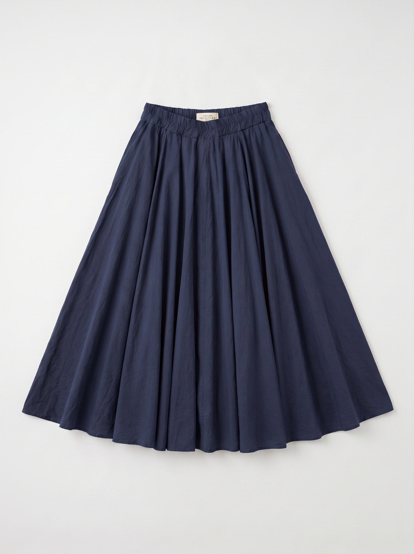 Maxi jupe voile de coton - Indigo