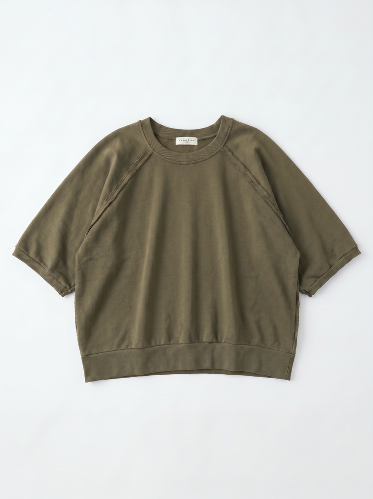 Sweat manches courtes raglan - Vert Hunter