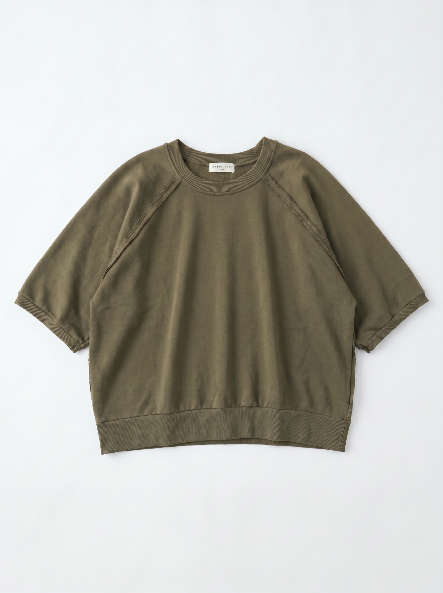 Sweat manches courtes raglan - Vert Hunter