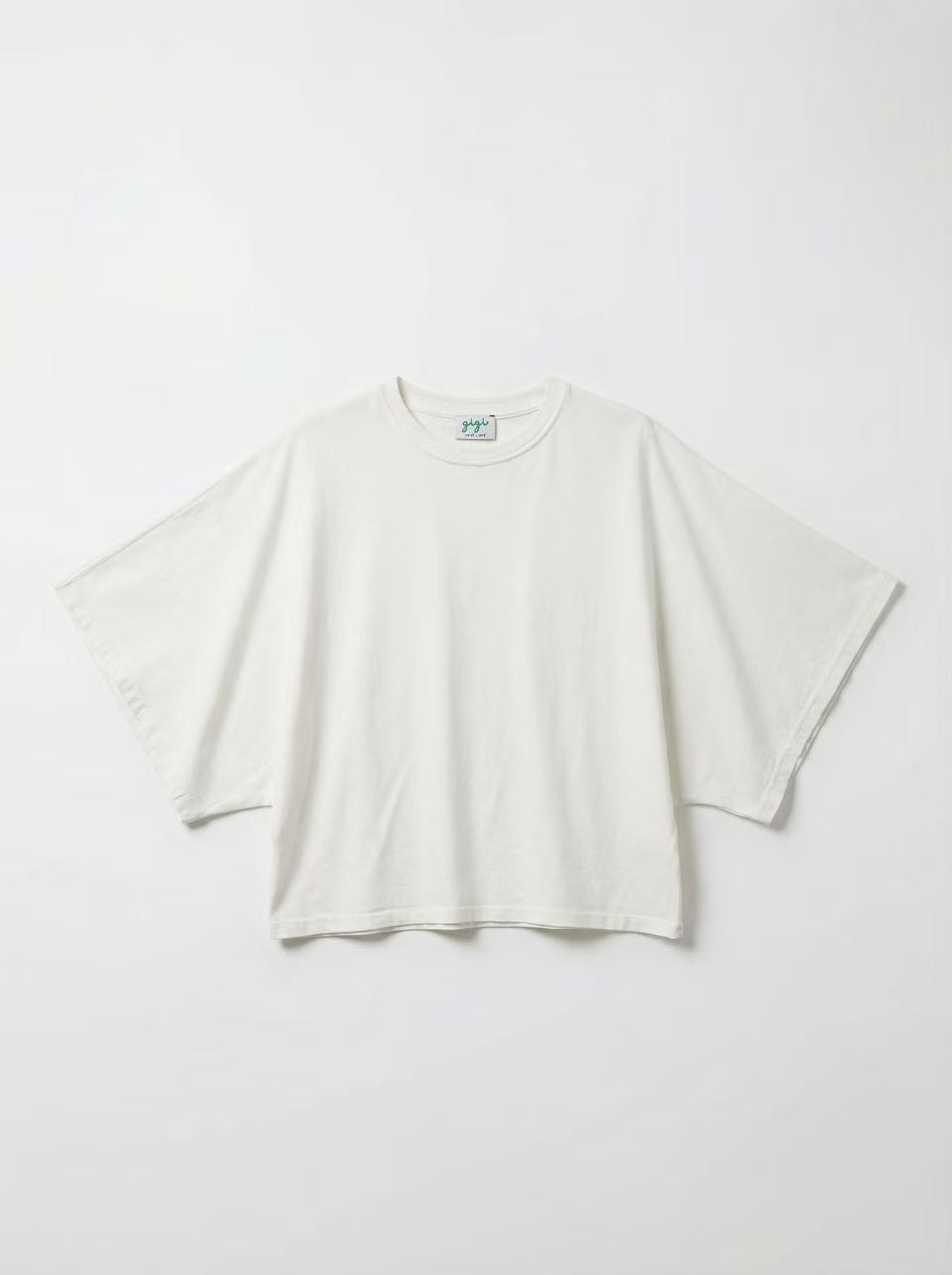 T-shirt court manches drapées - Blanc