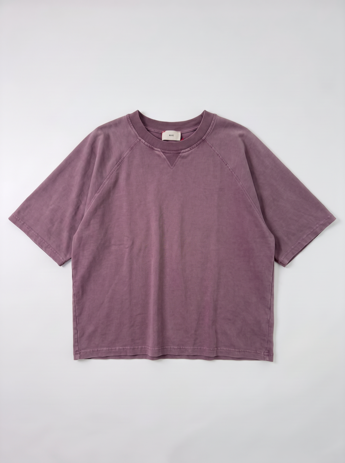 T-shirt raglan délavé - Açaï