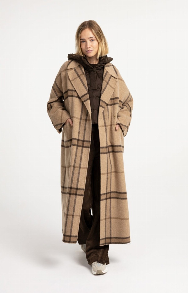 Doudoune sans manches avec capuche - YAYA - Slate Black Brown