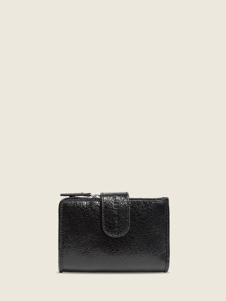 Portefeuille noir scintillant Valentine