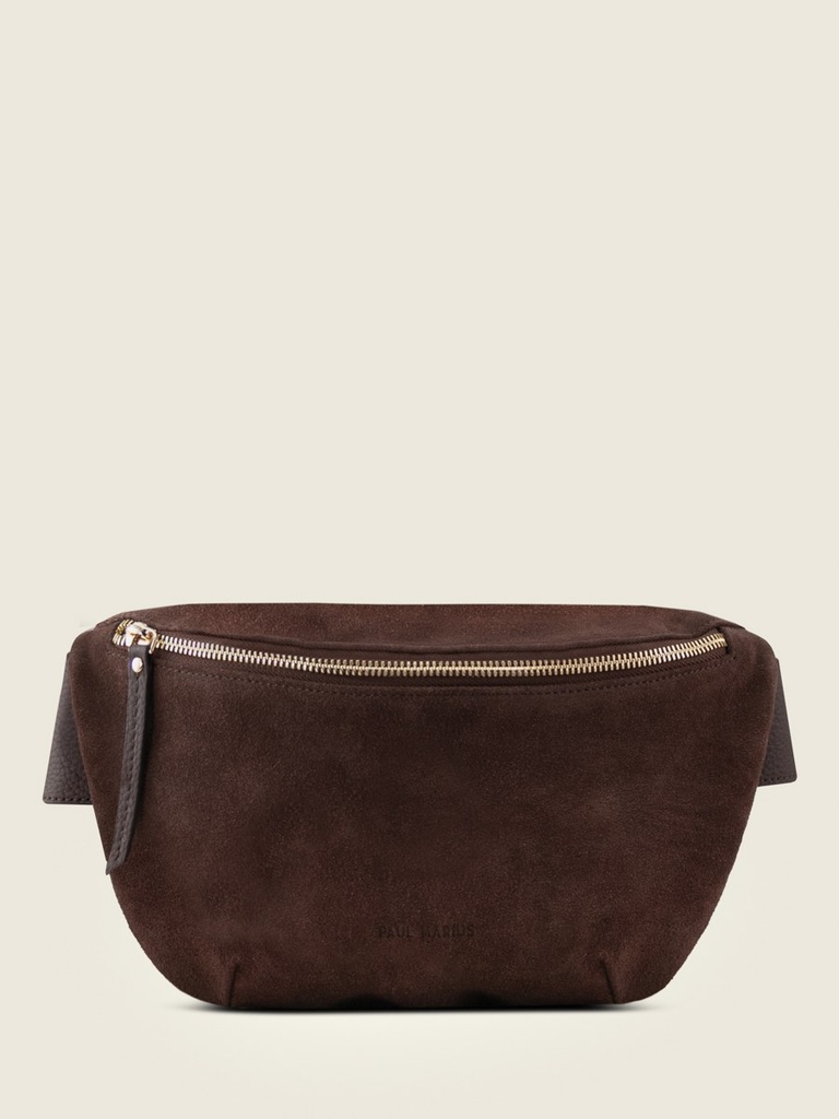 LaBanane Chocolat - sac banane en cuir marron unisexe