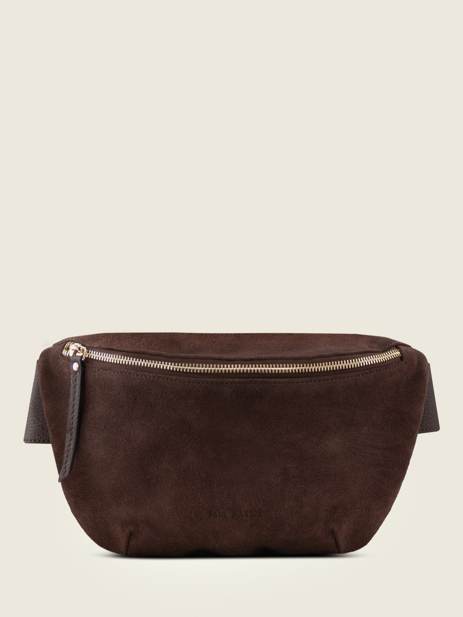 LaBanane Chocolat - sac banane en cuir marron unisexe