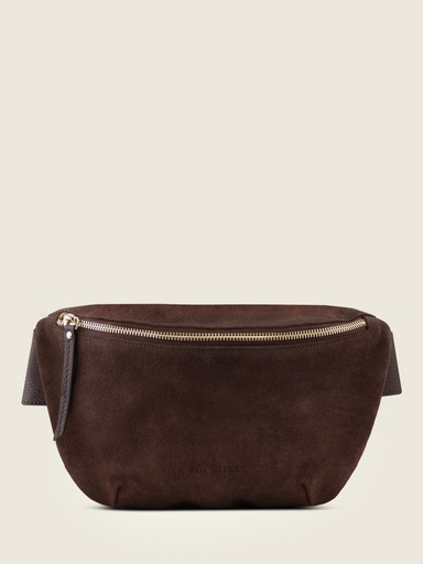 LaBanane Chocolat - sac banane en cuir marron unisexe