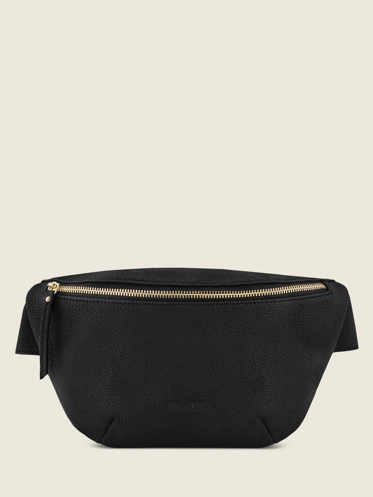 LaBanane Noir Charbon - sac banane en cuir noir
