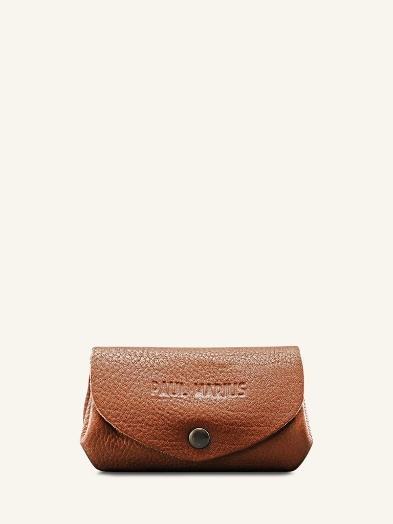 LeGustave Naturel - porte monnaie cuir Marron