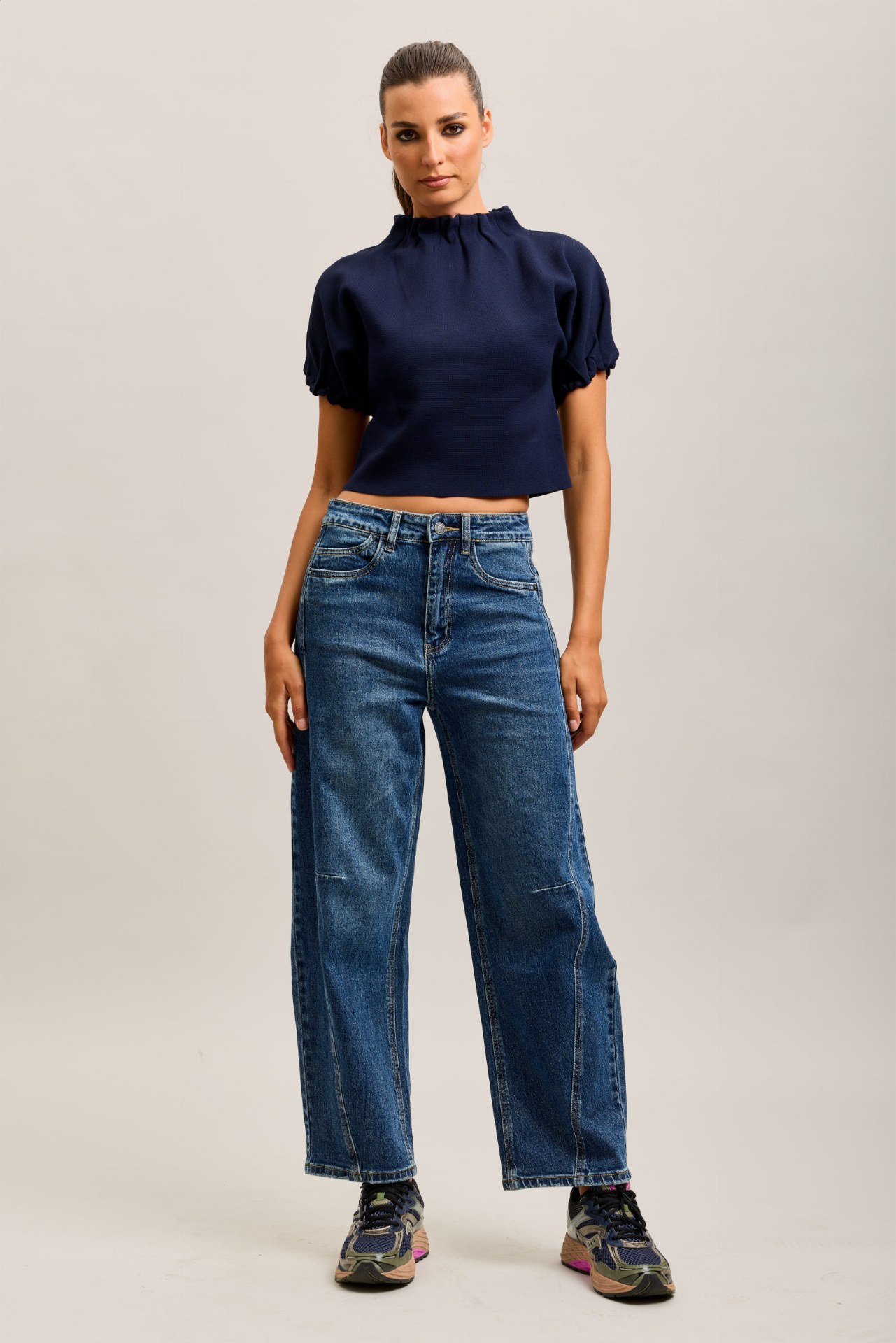 Jeans barrel /  ballon - Bleu moyen