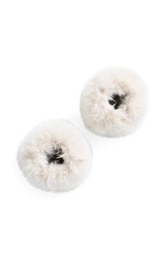 Manchettes en fausse fourrure - YAYA - Otter Brown