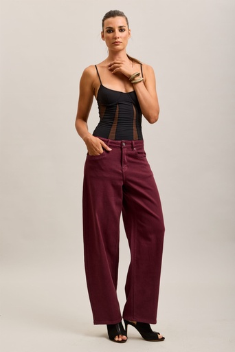 Jeans ballon - Bordeaux