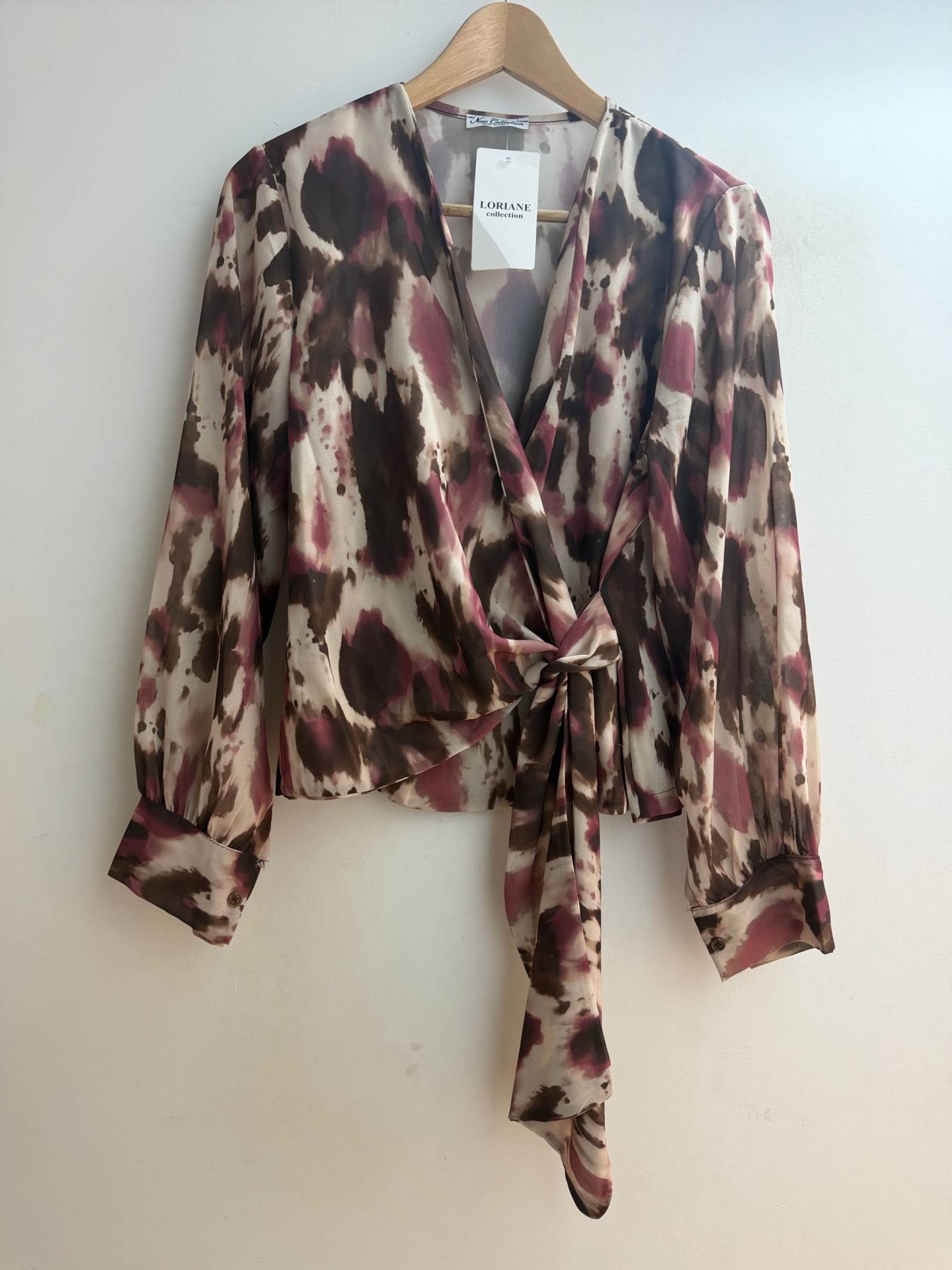 Blouse imprimée - Marron