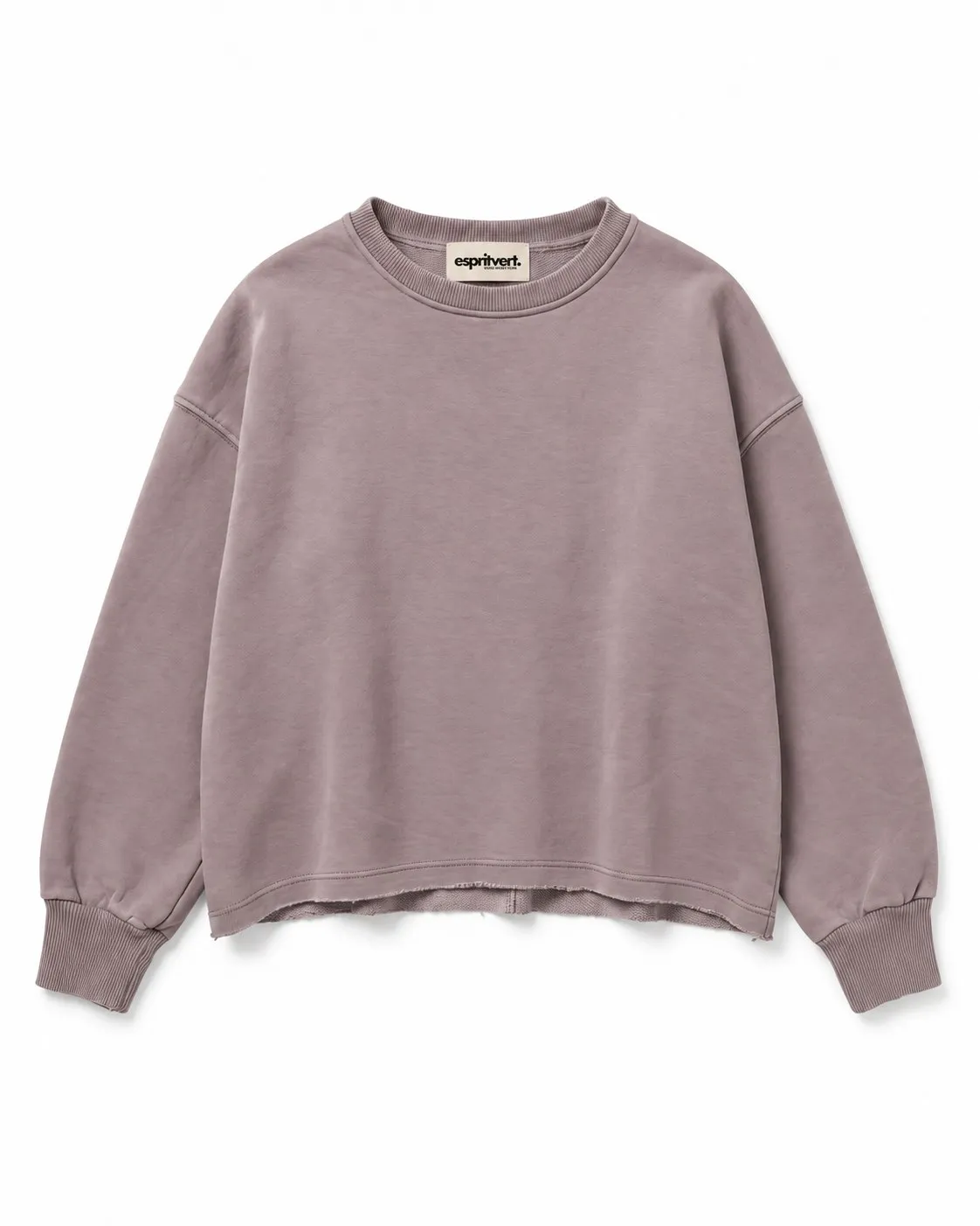 Sweat en coton délavé - Taupe