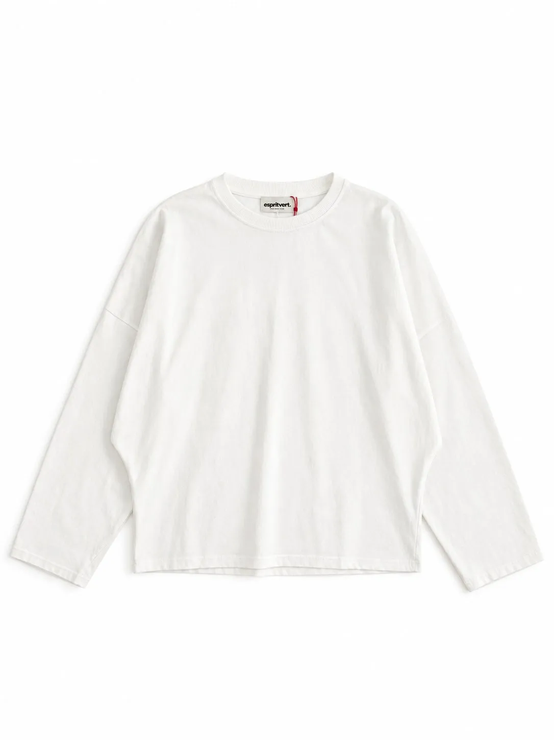 T-shirt manches longues oversize - Écru