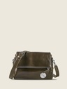 Sac bandoulière Paul Marius Bernadette Pochette en cuir vernis vert kaki