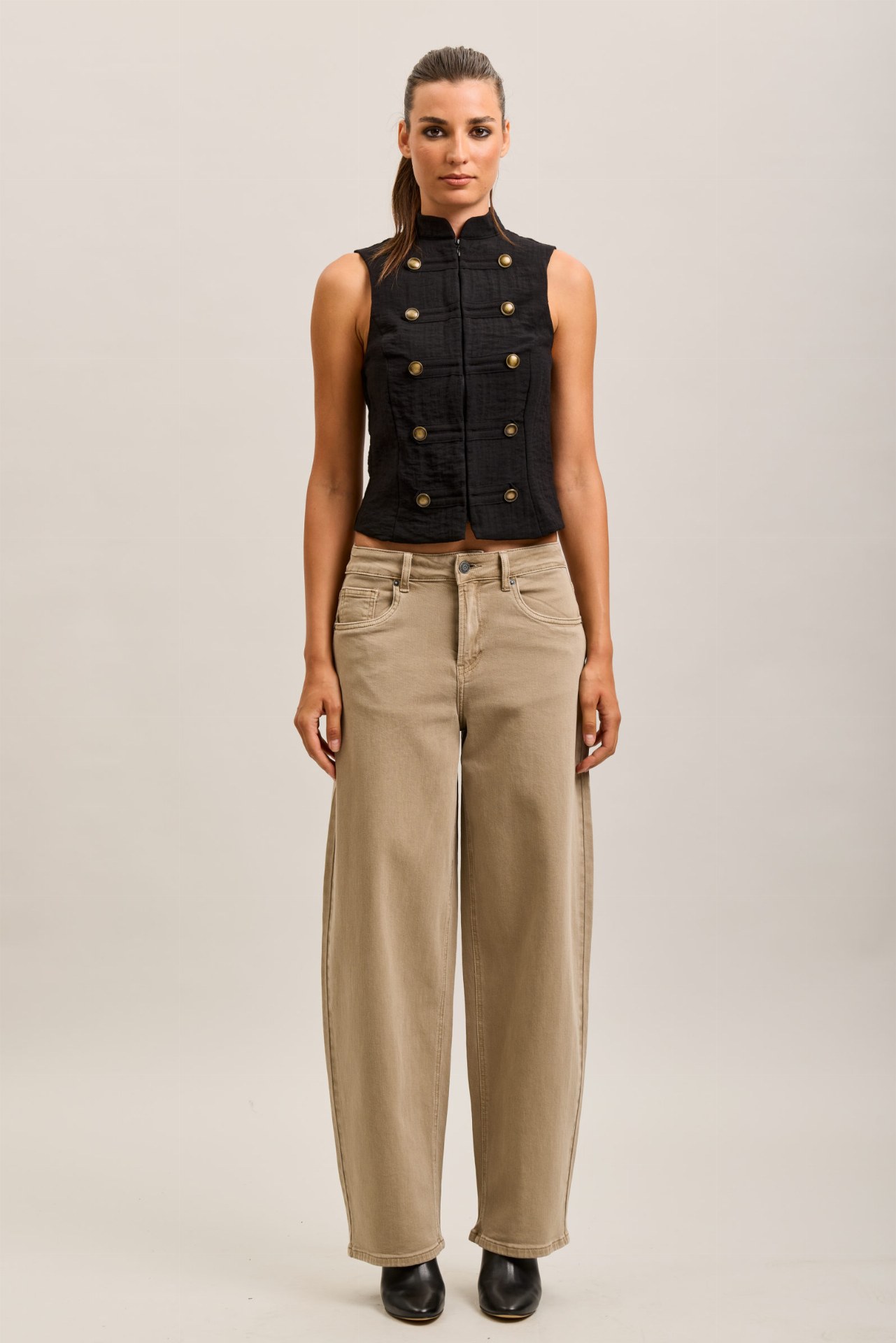 Jeans ballon - Beige
