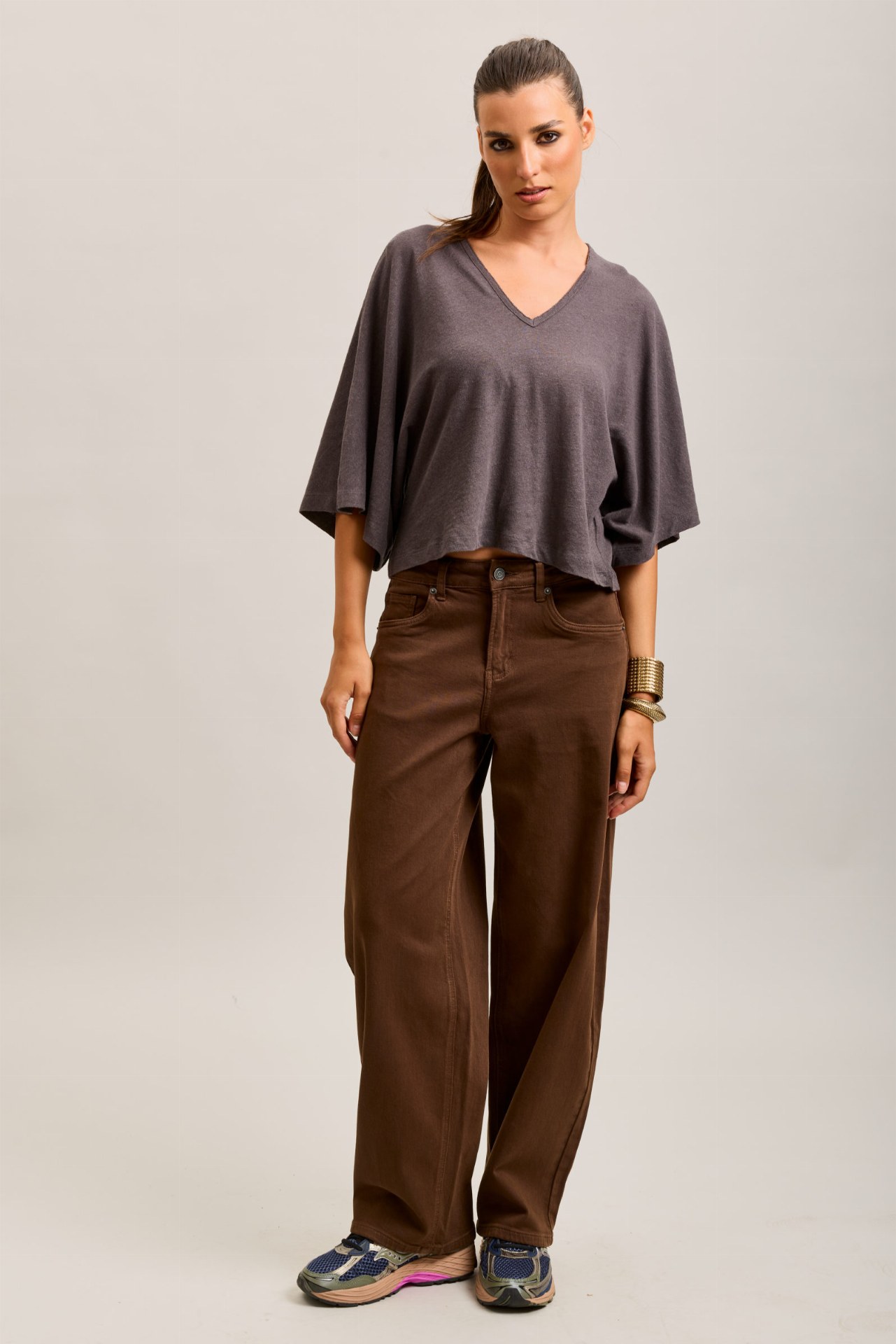 Jeans ballon - Marron
