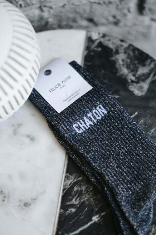 Chaussettes - Félicie Aussi - Chaton Paillettes