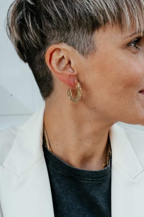 Boucles d'oreilles en acier BY 164 - Ondine