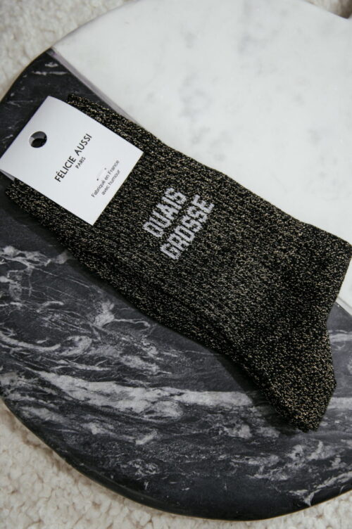Chaussettes - Félicie - Ouais grosse - Paillettes noir 36/40