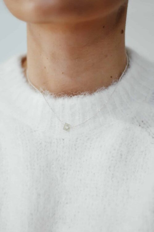 Collier plaqué argent - By Sidonie - Minimaliste Plaque