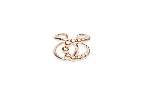 Bague - Plaqué Or - By 164 - Bouton d'or