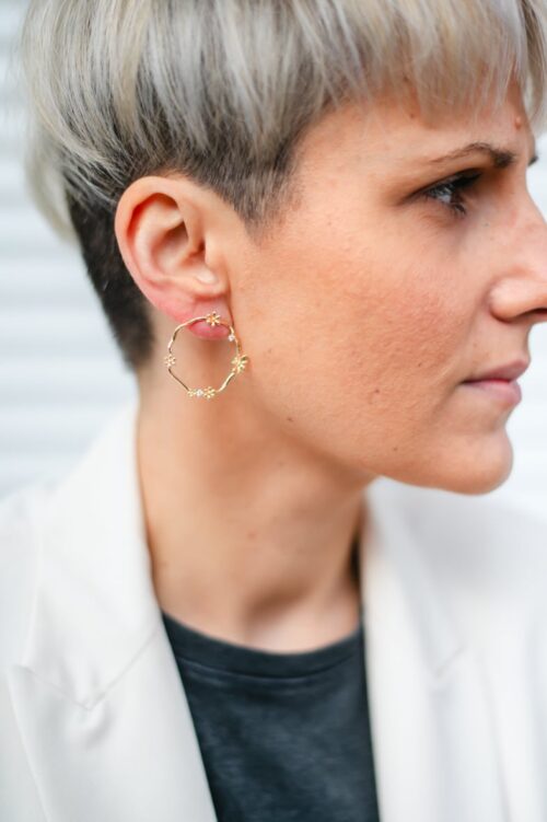 Boucles d'oreilles - By atelier 164 - Couronne Papillon - Or