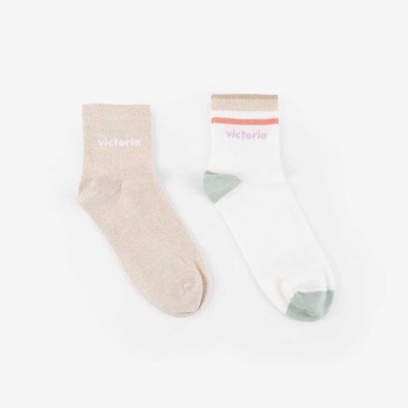 chaussettes lurex victoria turquoise 05