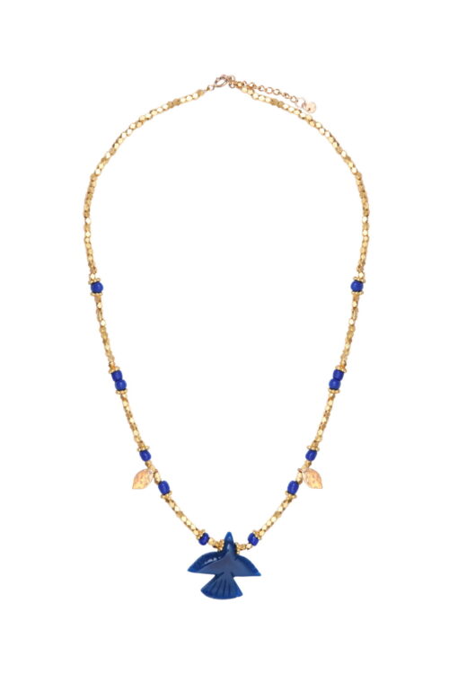 Collier - Plaqué Or - By 164 - Aigle - Bleu/Or