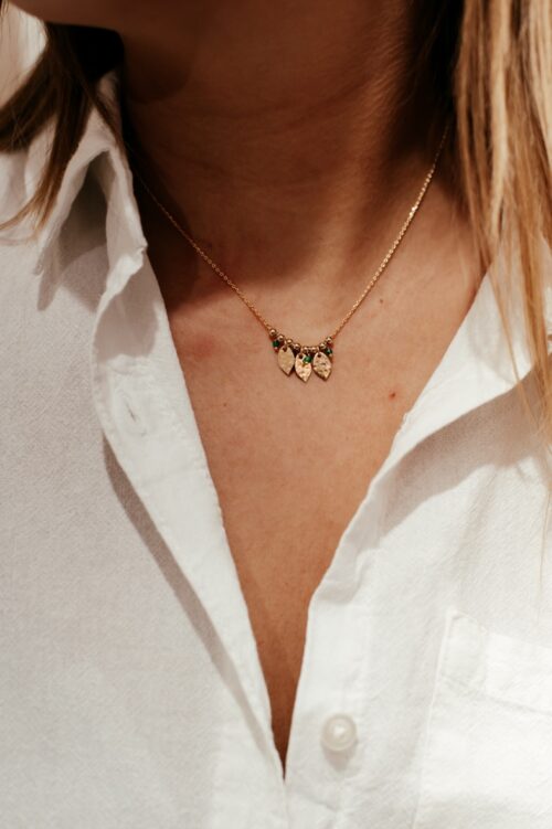 Collier - Plaqué Or - By 164 - Prune