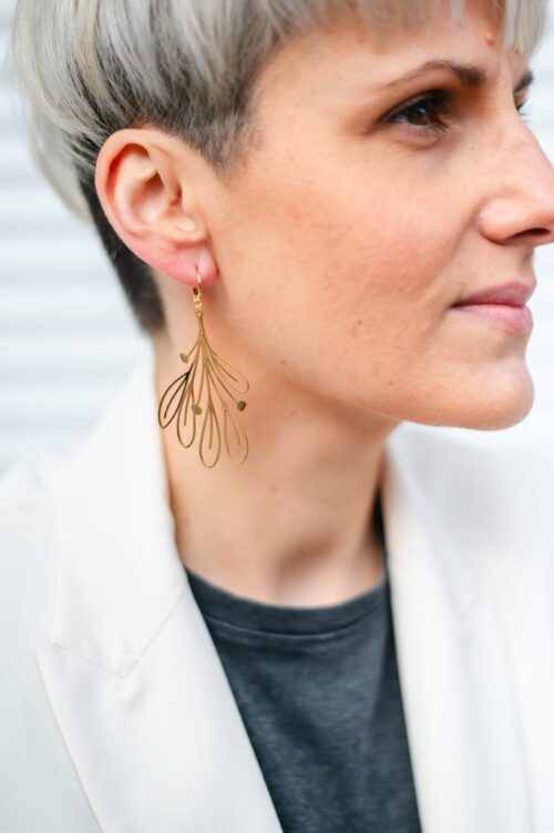 Boucles d'oreilles plaqué or By Sidonie - Diana