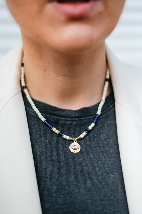 Collier - Plaqué Or - By 164 - Oeil Ivoire