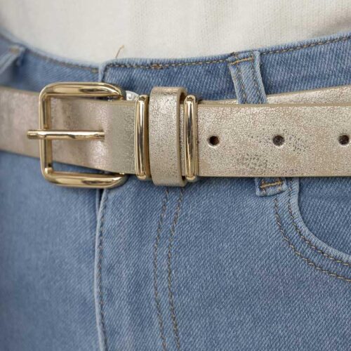 Ceinture avec boucle doré - Manu - Doré