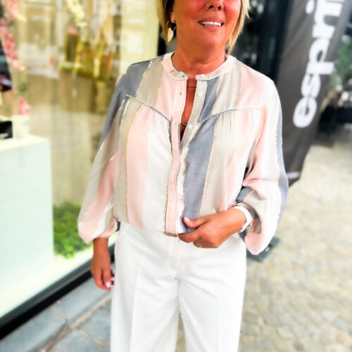 Chemise fluide - Dorine - dégradé pastel gris