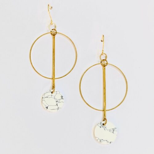 Boucles d’oreilles laiton - NAO - BOL858