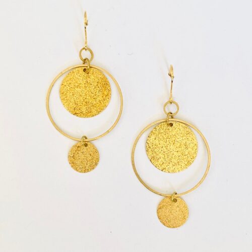 Boucles d’oreilles laiton - NAO - BOL871